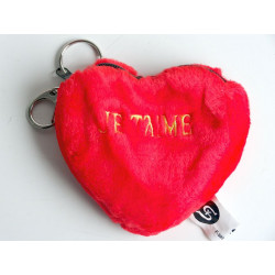 PORTE-MONNAIE PELUCHE COEUR