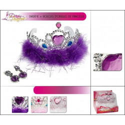 DIADEME ET BOUCLES D'OREILLES
