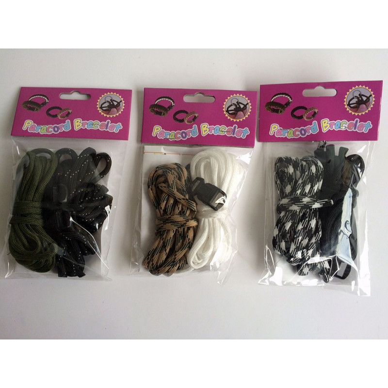SACHET DE 2 PARACORDES CAMOUFLAGE