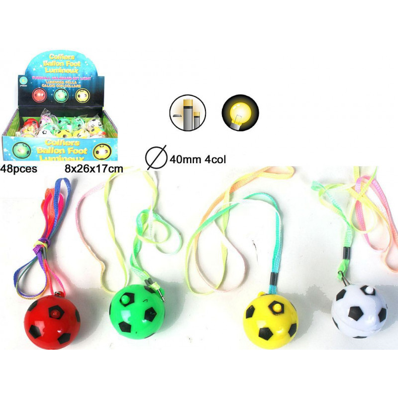 COLLIER LUMINEUX BALLON FOOT