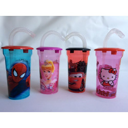 VERRE PAILLE LICENCE DISNEY