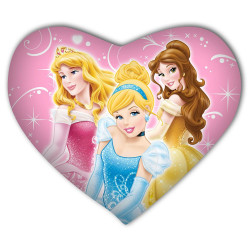 COUSSIN COEUR PRINCESSE DISNEY