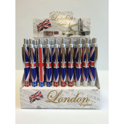 STYLO BILLE 14CM DECOR LONDON