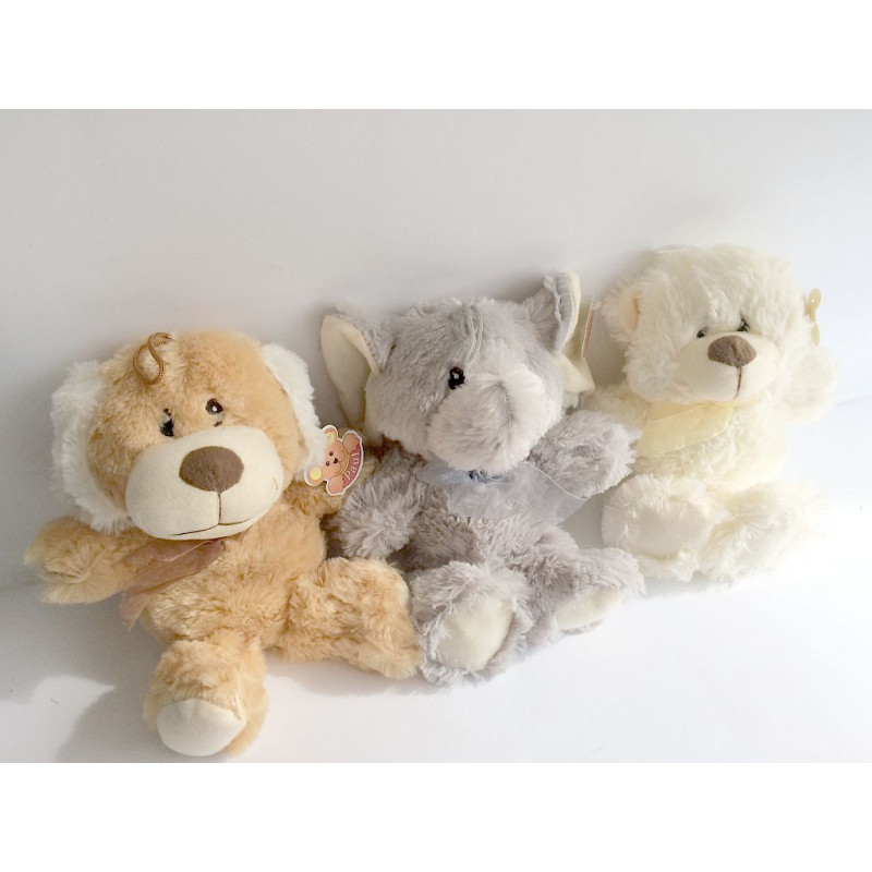 PELUCHE ANIMAUX 30CM
