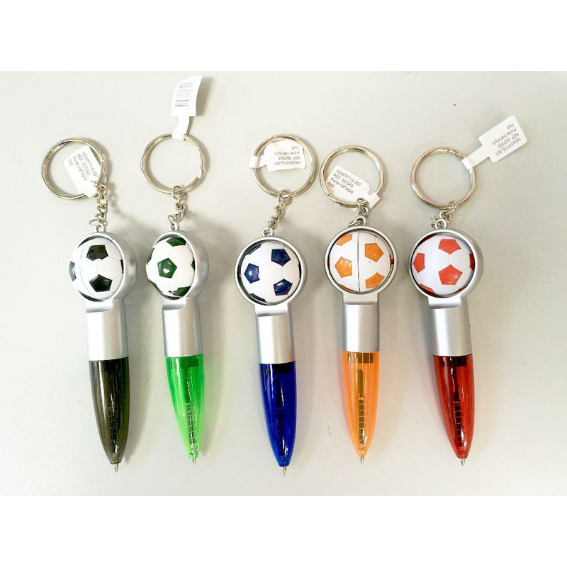 PORTE CLE STYLO BALLON DE FOOT 10 CM
