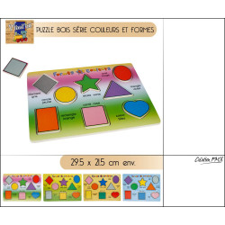 PUZZLE BOIS "COULEURS ET FORMES"