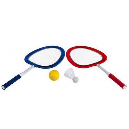 Set De 2 Raquettes De Badminton Avec Volant, Sport De Plage Et Jardin (marque Générique)