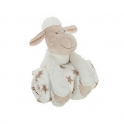 PELUCHE MOUTON AVEC UN PLAID