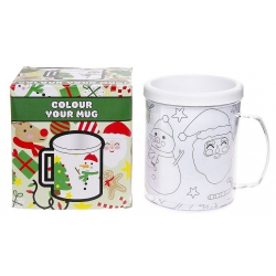 MUG A COLORIER DECO NOEL