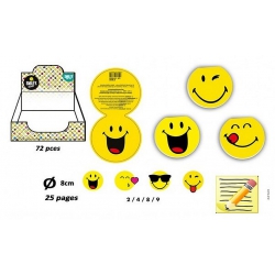 CARNET SMILEY 8 CM 25 PAGES