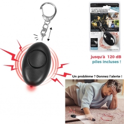 PORTE CLES ALARME PERSONNELLE ANTI AGRESSION