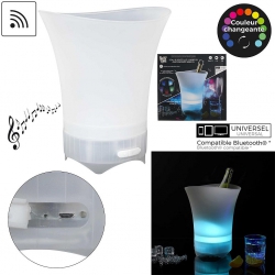 SEAU A BOUTEILLE ENCEINTE LED