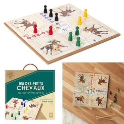 JEU DES PETITS CHEVAUX EN BOIS