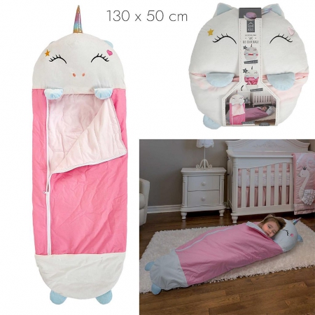 SAC DE COUCHAGE CONVERTIBLE LICORNE 130X50 CM