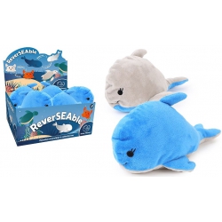 PELUCHE BALEINES REVERSIBLE 22 CM