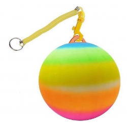 BALLON DE PLAGE 23 CM AVEC ATTACHE CEINTURE