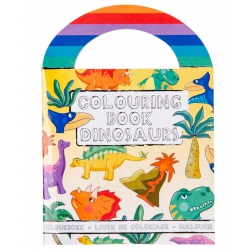 LIVRE DE COLORIAGE DINOSAURE AVEC AUTOCOLLANTS