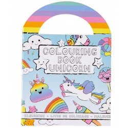 LIVRE DE COLORIAGE ET AUTOCOLLANTS LICORNE