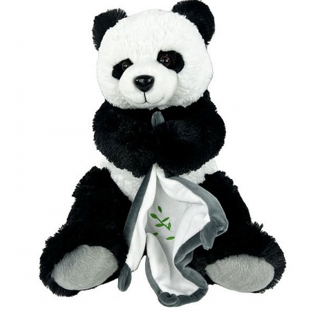 PELUCHE PANDA AVEC DOUDOU 25 CM