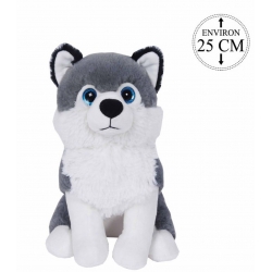 PELUCHE HUSKY 25 CM