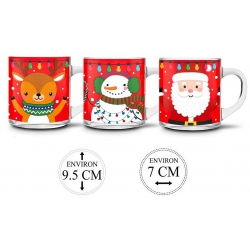 MUGS DE NOEL EN VERRE