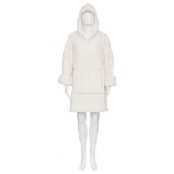 PLAID SWEAT BOUCLETTE IVOIRE