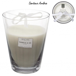 BOUGIE PARFUMEE GRIS HEUTEUR 23 CM