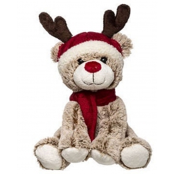 PELUCHE RENNE DE NOEL 35 CM