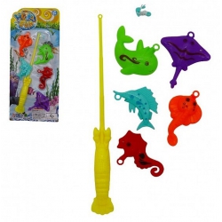 PANOPLIE PECHE 26 CM ET 5 POISSONS