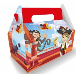 BOITE MENU ENFANT PIRATE 23*23*12 CM