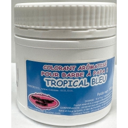 COLORANT BARBE A PAPA 500 GR TROPICAL BLEU