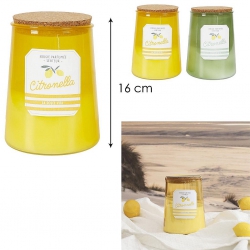 BOUGIE PARFUMEE POT BAIN DE SOLEIL HAUTEUR 16 CM