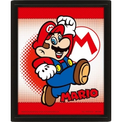 CADRE 3 D LENTICULAIRE MARIO YOSHI FLIP 26*20 CM