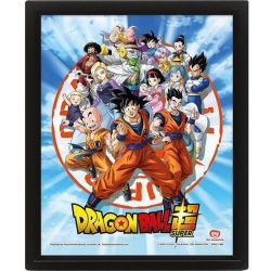 CADRE LENTICULAIRE 3 D DRAGON BALL SUPER Z 26*20 CM