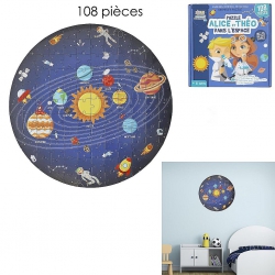 PUZZLE ROND SYSTEME SOLAIRE 100 PIECES