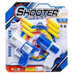 PANOPLIE 2 SHOOTER GUNS BALLE EN MOUSSE