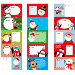 BOITE DE 80 ETIQUETTES DE NOEL