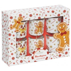 COFFRET 6 BOUGIES PARFUMEES EPICE 240G