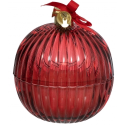 BOUGIE PARFUMEE FORME BOULE DE NOEL 150 G