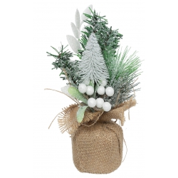 SAPIN PAILLETTES DECORE HAUTEUR 24 CM