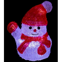 PERSONNAGE DE NOEL 16 LUMIERES 19 CM A PILES