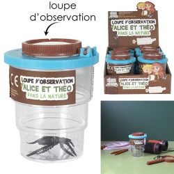 POT AVEC LOUPE POUR INSECTE