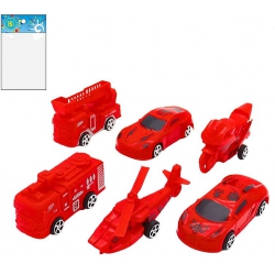 VEHICULE POMPIER 9 CM RETROFRICTION