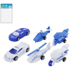 VEHICULE POLICE 9 CM RETROFRICTION