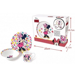 COFFRET DEJEUNER CERAMIQUE MINNIE 3 PIECES