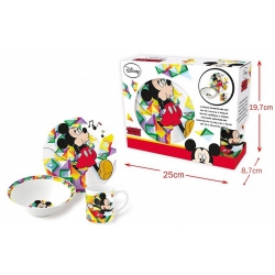 COFFRET DEJEUNER CERAMIQUE MICKEY 3 PIECES