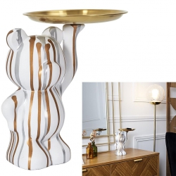 SCULPTURE DECO BLANC VIDE...