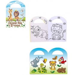 ALBUM A COLORIER ZOO AVEC STICKERS