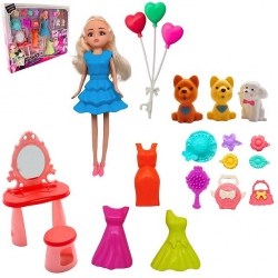 COFFRET POUPEE 27 CM AVEC 13 ACCESSOIRES
