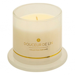BOUGIE PARFUMEE VERRE ILAE LIN 240 G